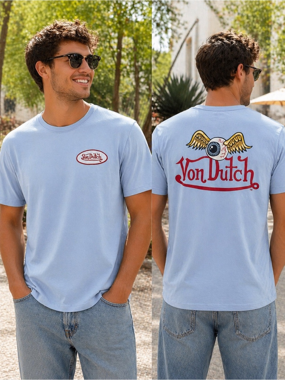 Von Dutch Flying Eyeball Graphic Tee NWT XL Y2K 🔥